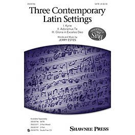 Shawnee Press Three Contemporary Latin Settings SATB composed by Jerry Estes