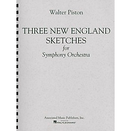 Associated Three New England Sketches (Full Score) Study Score Series Composed by Walter Piston