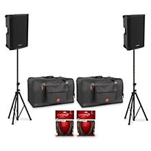Mackie Thump15v4 15" Powered Speaker Pair With Bags, Cables & Stands