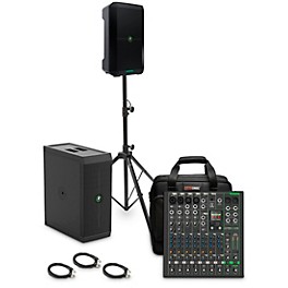 Mackie ThumpSub GO Battery-Powered Portable Subwoofer Bundle with 8" Thump Go Speakers, 10 Channel Mixer, Cables, Mixer Ba...