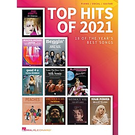 Hal Leonard Top Hits of 2021 (18 of the Year's Best Songs) Piano/Vocal/Guitar Songbook