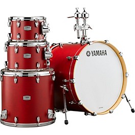 Yamaha Tour Custom Maple 4-Piece Shell Pack With 22" Bass Drum Candy Apple Satin