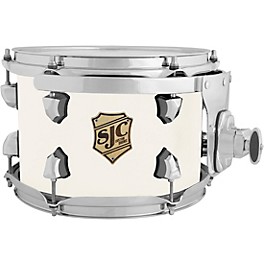 SJC Drums Tour Series Add On Rack Tom with Chrome Hardware 10 x 7 in. Antique White