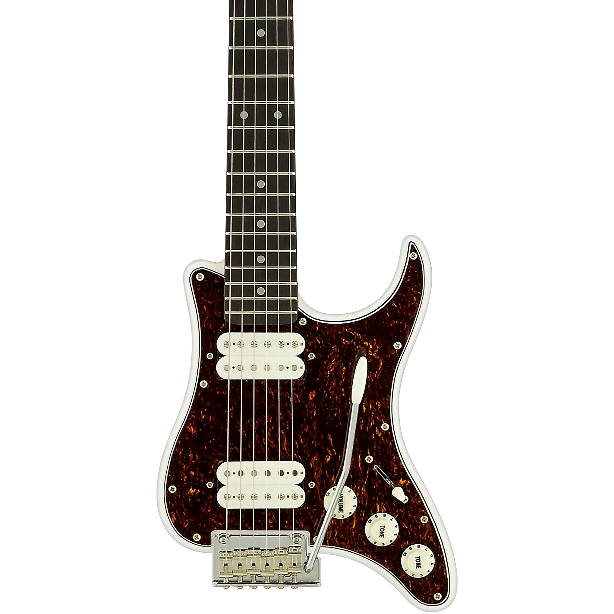 Traveler Guitar Travelcaster Deluxe Electric Travel Guitar Gloss White