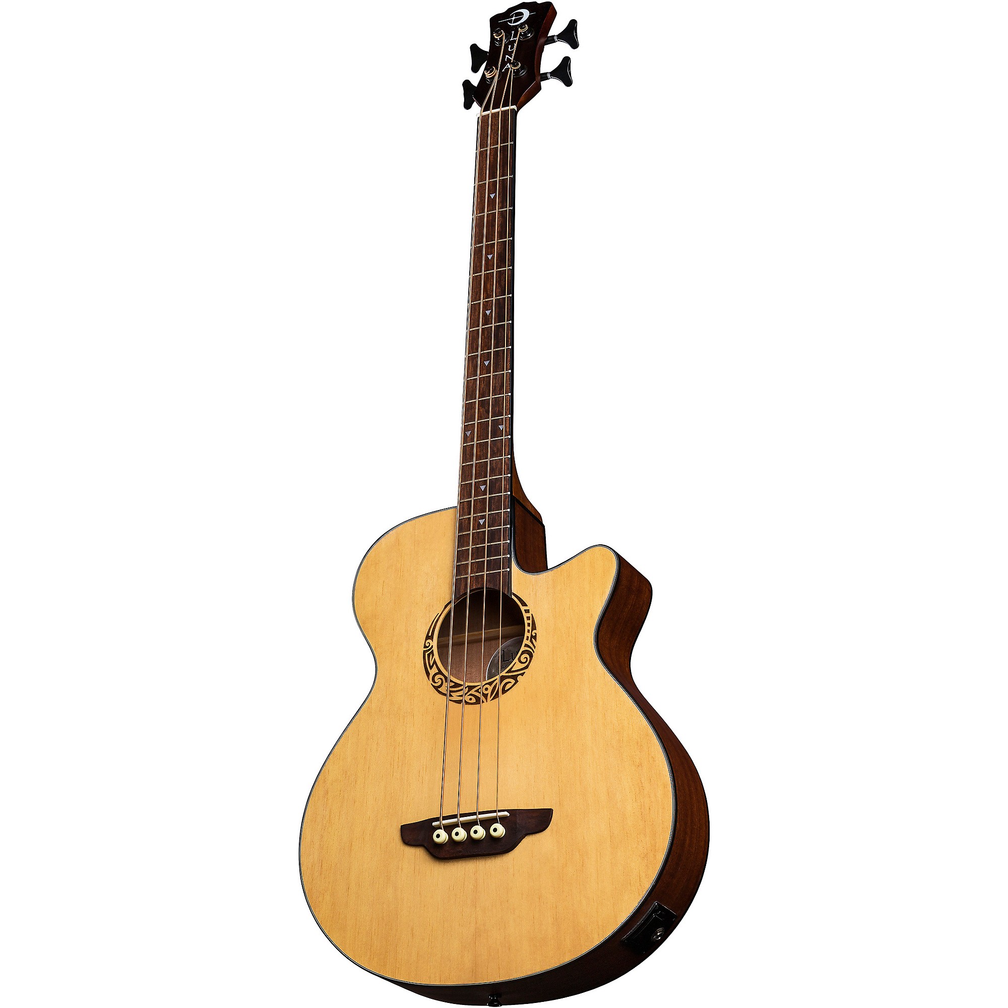 Luna Guitars Tribal Short Scale Acoustic-Electric Bass | Guitar Center