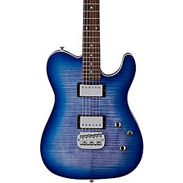 Blemished G&L Tribute ASAT Deluxe Electric Guitar Level 2 Bright Blue Burst 197881109912