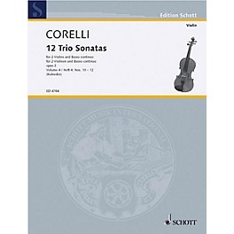 Schott Music Trio Sonatas Op. 3, Nos. 10-12 (Score and Parts) Schott Series Composed by Arcangelo Corelli