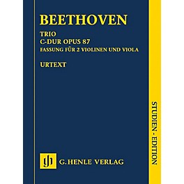 G. Henle Verlag Trio in C Major, Op. 87 Henle Study Scores Softcover Composed by Ludwig van Beethoven Edited by Egon Voss