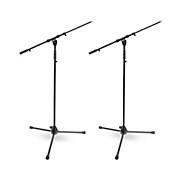 Tripod Mic Stand With Telescoping Boom 2-Pack