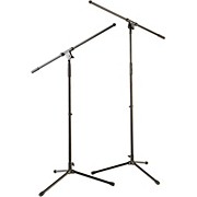 Tripod Mic Stand with Fixed Boom (2-Pack)