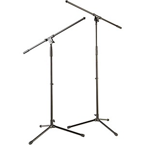 Musician's Gear Tripod Mic Stand with Fixed Boom (2-Pack)  