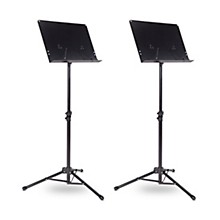 Musician's Gear Tripod Orchestral Music Stand 2-Pack - Black