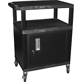 H. Wilson Tuffy Plastic 34" 3 Shelf Cart/Cabinet