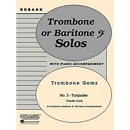 Rubank Publications Turquoise (Trombone (Baritone B.C.) Solo with Piano - Grade 2) Rubank Solo/Ensemble Sheet Series