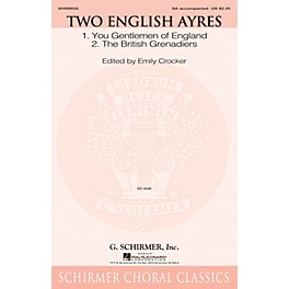 G. Schirmer Two English Ayres SA arranged by Emily Crocker
