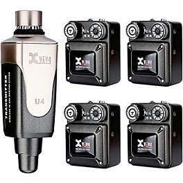 Xvive U4 In-Ear Wireless Monitor System With Transmitter and 4 Receivers 