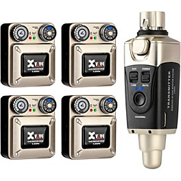 Xvive U45 In-Ear Wireless Monitor System With Transmitter and 4 Receivers (5.8 GHz)