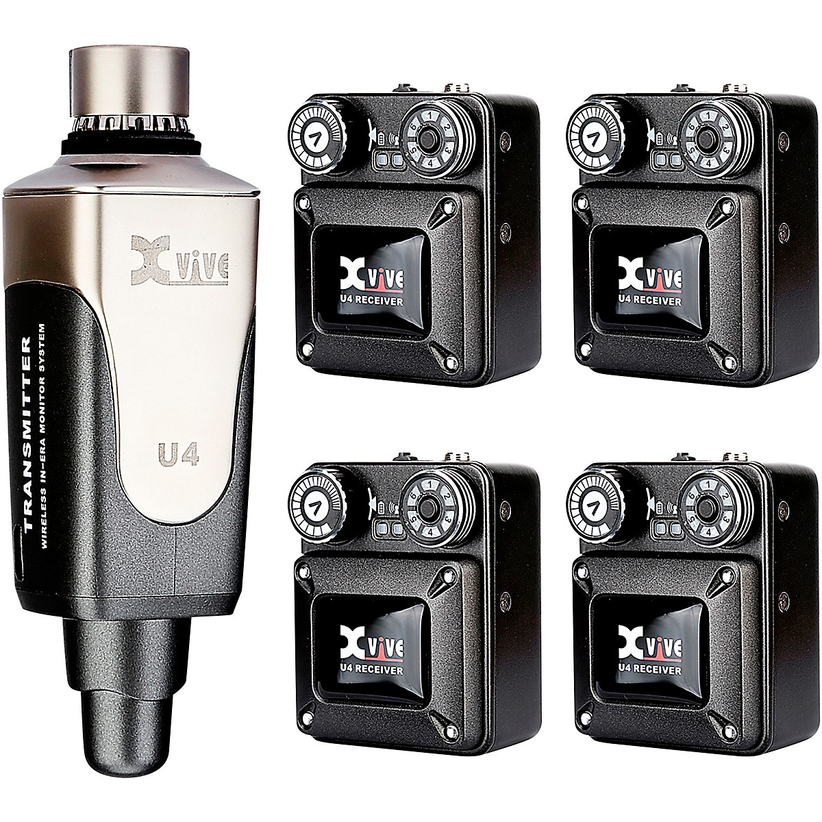 XVive U4R4 InEar Monitor Wireless System Transmitter One and Four
