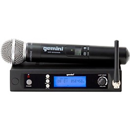 Open Box Gemini UHF-6100M Single Handheld Wireless System, 512 -537.5mHz