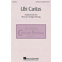 Hal Leonard Ubi Caritas SATB DV A Cappella arranged by Douglas Helvering