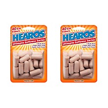 Hearos Ultimate Softness Bulk Pack Ear Plugs 20 Pair (Pack of 2)