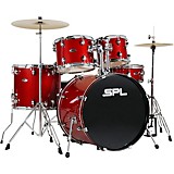 Sound Percussion Labs Unity II 5-Piece Complete Drum Set With Hardware, Cymbals and Throne Desert Red Speckle