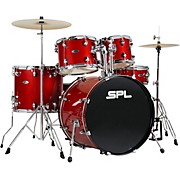 Unity II 5-Piece Complete Drum Set With Hardware, Cymbals and Throne Desert Red Speckle
