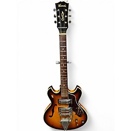 Used 1960s Kawai Semi-Hollow  2 Color Sunburst Hollow Body Electric Guitar