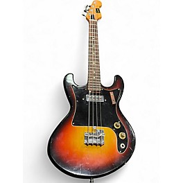 Used 1960s Norma Short Scale Bass Tricolor Sunburst Electric Bass Guitar