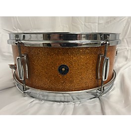 Used Used 1960s Zim Gar 5.5X14 Snare Drum Orange Sparkle