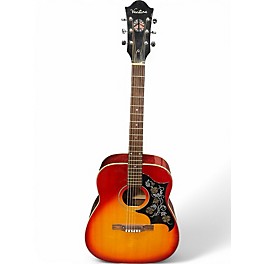Used 1970s Ventura V-1S 2 Color Sunburst Acoustic Guitar