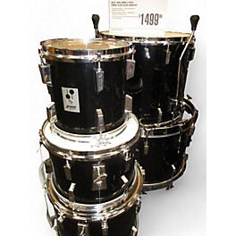 Used 1980s SONOR 5 piece Phonic Gloss Black Drum Kit
