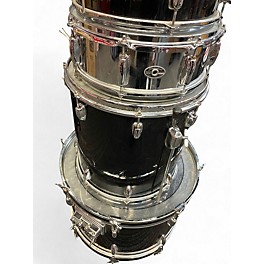 Used 1980s Slingerland 7 Piece SPIRIT Black Drum Kit