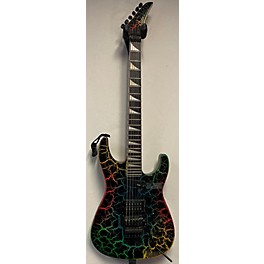 Used Used 1980s Vexter II Concert Series Super S Rainbow Crackle Solid Body Electric Guitar
