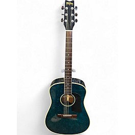 Used 1990 Washburn D12/YBL BLUE MARBLE Acoustic Guitar