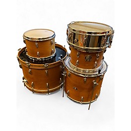 Used 1990s Slingerland 5 Piece 5 Piece Shell Kit Natural Drum Kit