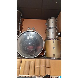 Used Used 1995 Percussion Plus 4 piece Drum Kit Aged Silver Drum Kit