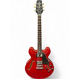 Used 1998 Hamer Echotone Red Hollow Body Electric Guitar