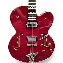 Used 1999 Washburn j9 red Hollow Body Electric Guitar