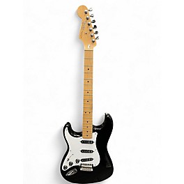Used 2002 Fender Standard Stratocaster Left Handed Black Electric Guitar