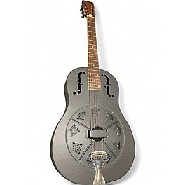 Used 2003 National Resophonic Style O Black Resonator Guitar