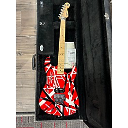 Used Used 2004 Charvel Evh Art Series Black/Red/White Solid Body Electric Guitar