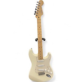 Used 2004 Fender Standard Stratocaster Olympic White Solid Body Electric Guitar
