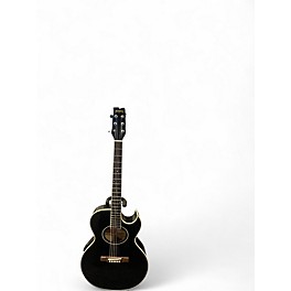 Used 2006 Washburn EA9B Black Acoustic Electric Guitar