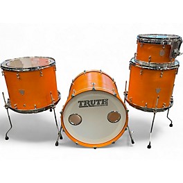 Used 2008 Truth Custom Drums 4 Piece Custom Kit Orange Satin Stain Drum Kit