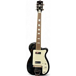 Used 2009 Eastwood H44-DLX Black Solid Body Electric Guitar