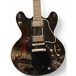 Used 2009 Gibson ES335 Black Hollow Body Electric Guitar