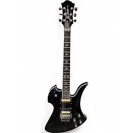 Used 2010s B.C. Rich PXMG Pro X Mockingbird Floyd Rose Black Solid Body Electric Guitar