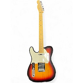 Used 2010s Fender American Standard Telecaster Left Handed Sunburst Electric Guitar