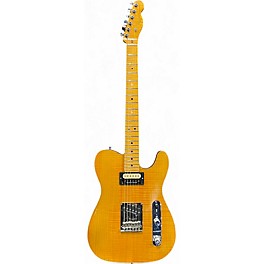 Used 2012 Fender American Select Telecaster Flame Maple Top Chambered Ash Body Trans Amber Hollow Body Electric Guitar